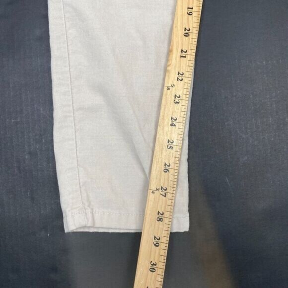 Boden Womens Pants Tan Size 8 Ankle Mid Rise  Stretch Cotton Blend Soft Comfort - Picture 6 of 15